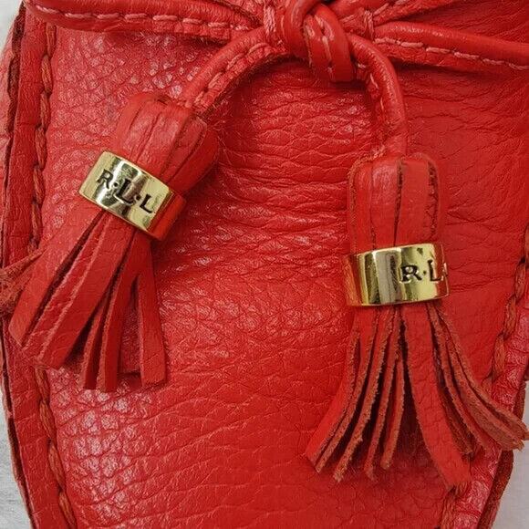 Lauren Ralph Lauren Orange Loafers Sz US 5 - Picture 10 of 10